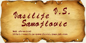 Vasilije Samojlović vizit kartica